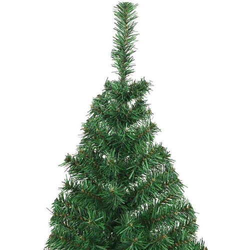 VidaXL Umjetno božićno drvce Zelena 210 cm PVC i Čelik i Plastika Slike