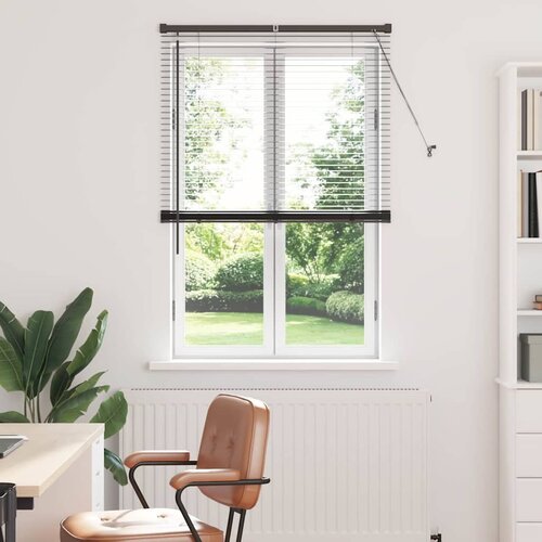 vidaXL Zavjesa za prozor sa zavjesama Ostalo Crna 80 x 130 cm Aluminij Cijene
