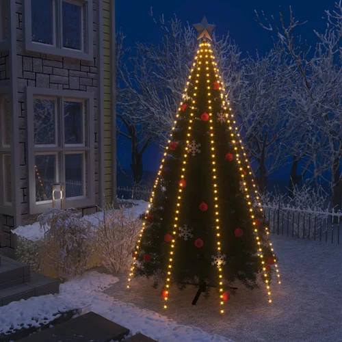 vidaXL mrežna rasvjeta za božićno drvce s 400 LED žarulja 400 cm