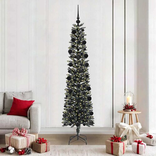 vidaXL Umestno božično drevo med 300 LED Zelena 58 x 58 x 210 cm Cene
