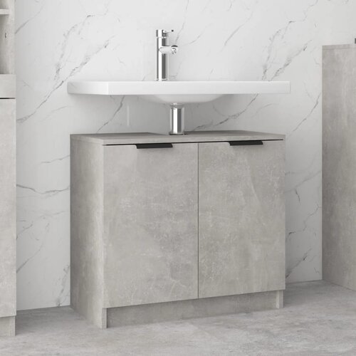 The Living Store Kopalni&amp;scaron;ka omarica betonsko siva 64,5x33,5x59 cm konstr. les - Kopalni&amp;scaron;ka Omarica, (21436143) Slike