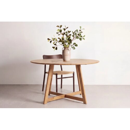 Venture Home okrugli blagovaonski stol Yakidon ⌀120 cm, boja hrasta Slike