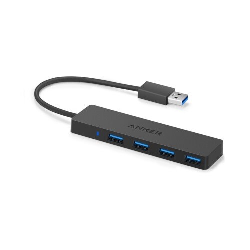 Anker 4-port ultra slim usb 3.0 data hub b2c black Slike