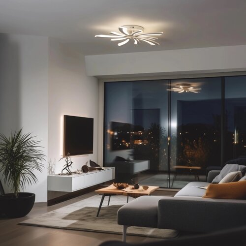  Brilagi - LED prigu&amp;scaron;iva plafonski luster TWIST LED/55W/230V 3000-6500K bela +daljinski upravljač Slike