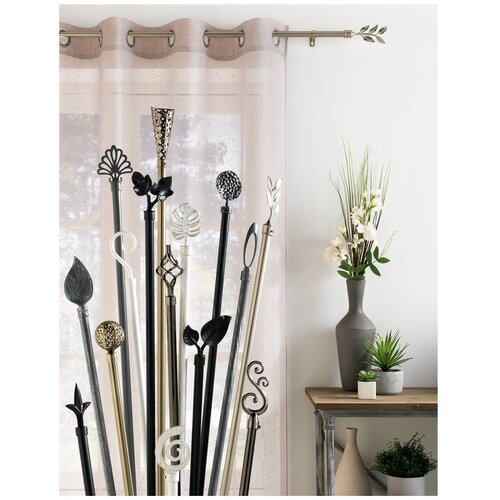 Douceur d int&amp;eacute;rieur Metalna pro&amp;scaron;iriva karni&amp;scaron;a 120 - 210 cm Bullette &amp;ndash; Slike