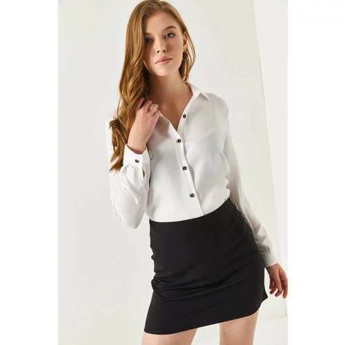 armonika Plus Size Shirt - White - Regular fit