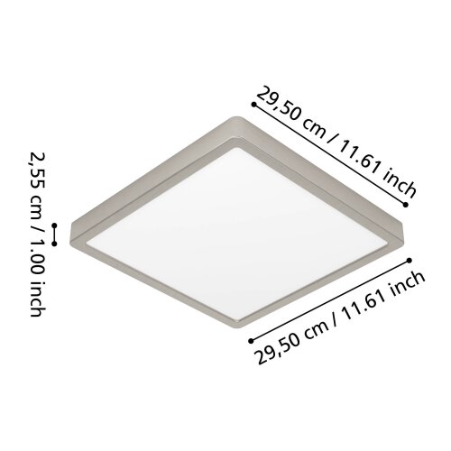 Eglo 901384 - LED RGBW prigu&amp;scaron;iva plafonsko svetlo za kupatilo FUEVA-Z LED/13,5W/230V 29,5cm IP44 hrom Slike
