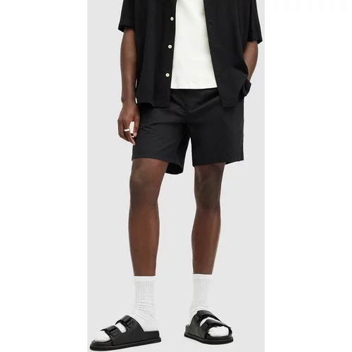 AllSaints Kopalne kratke hlače WARDEN SWIMSHORT moške, črna barva, M011WA