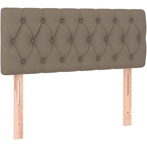 Maison Chic posteljno vzglavje - vzglavna omarica - nočna omarica taupe 90x7x78/88 cm blago, (21705264) Slike