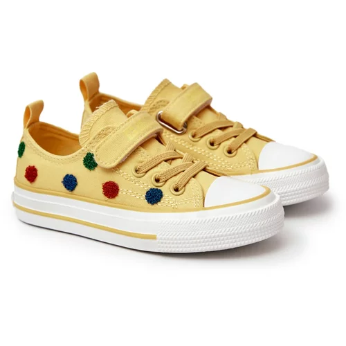 Kesi Children's Sneakers With Velcro BIG STAR JJ374056 Yellow
