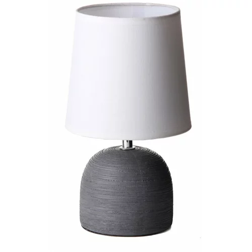 Casa Selección Siva stolna lampa keramička s tekstilnim sjenilom (visina 27,5 cm) –