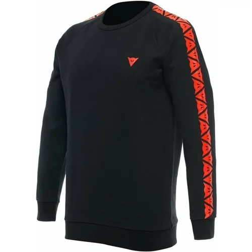 Dainese Sweater Stripes Black/Fluo Red 2XL Hoodica