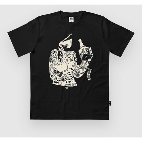 The Dudes Sat Classic Standard T-shirt black Cene