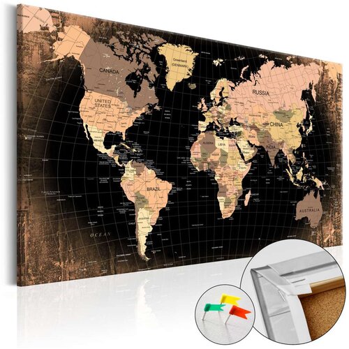  Slika na plutenoj podlozi - Planet Earth [Cork Map] 60x40 Slike