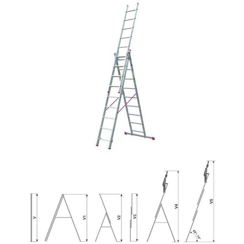 Nexsas merdevine VHR 3x9 Slike