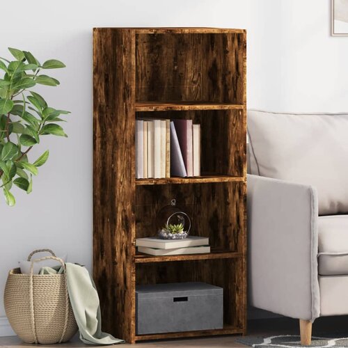  The Living Store Visoka omara dimljen hrast 50x41x124 cm inženirski les - Visoka Omara, (21496572) Slike