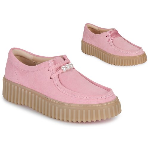 Clarks Čevlji Derby Torhill Bee Rožnata Slike