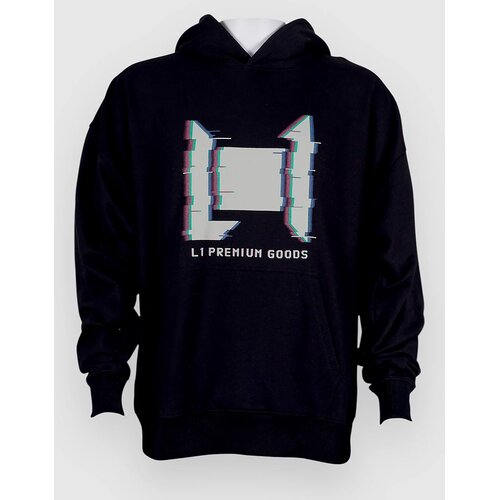 L1 VHS Pulover s kapuco black Cene