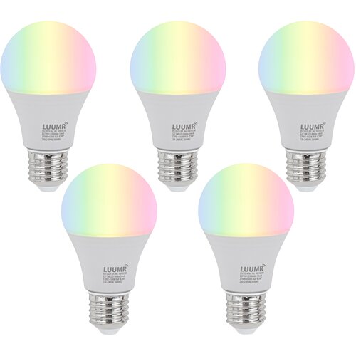 LUUMR Komplet 5 E27 zatemnljive LED žarnice A60 Opal 9W 806lm 2700-6500K Cene