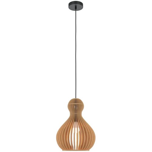 MAYTONI MOD192PL-01W1 - Luster na sajli ROOTS 1xE27/40W/230V, prečnik 30 cm, bež Slike