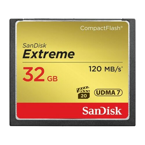 Sandisk extreme compactflash 32GB 800x - SDCFXSB-032G-G46 memorijska kartica Slike
