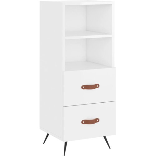 Maison Chic Komoda - Predalnik visok sijaj bela 34,5x34x90 cm inženirski les, (21721619) Slike