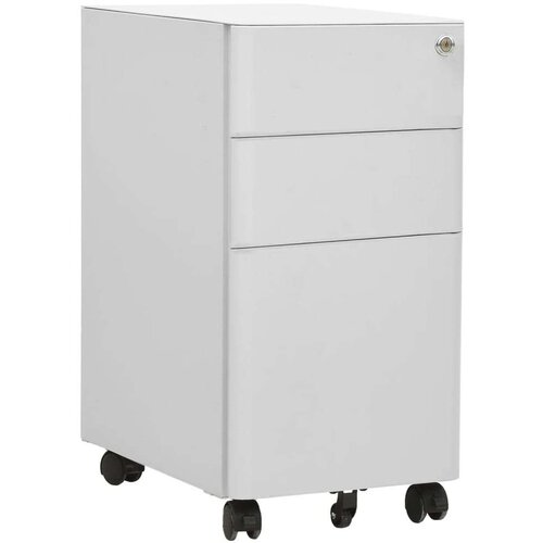 vidaXL mobilni ormarić za spise svjetlosivi 30 x 45 x 59 cm čelični Cene