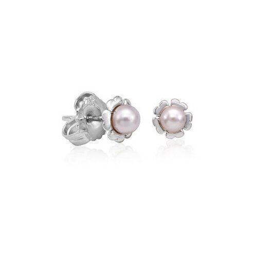 Ženske majorica cies pink pearl biserne srebrne mindjuše 4 mm ( 16286.44.2 000.010.1 ) Slike