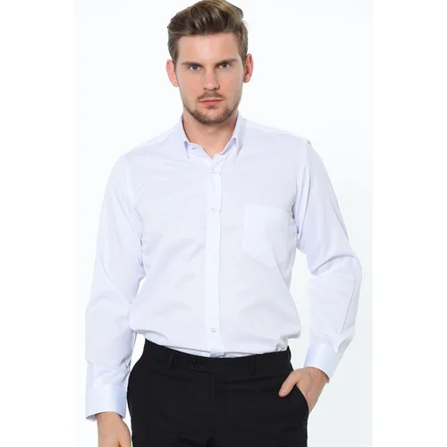 Dewberry G676 MEN'S SHIRT-WHITE