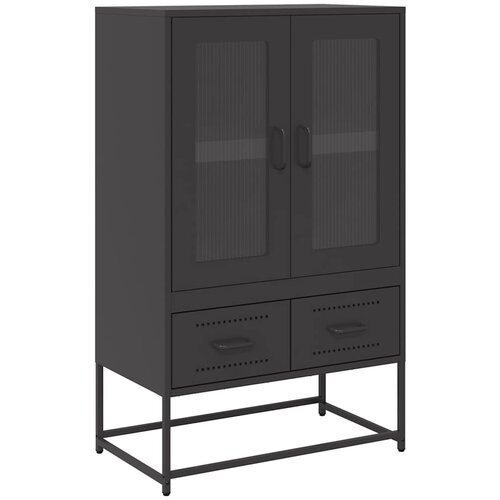 Maison Chic Visoka omara - Komoda - Predalnik črna 68x39x111,5 cm jeklo, (21717506) Slike