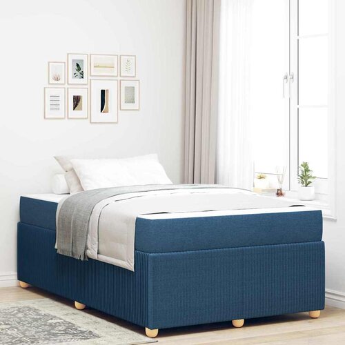 vidaXL Konstrukcija postelje Drugo Modra 120 x 190 cm blago Cene