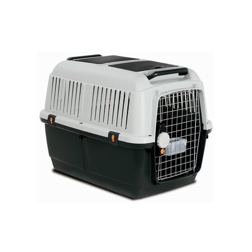MP BERGAMO bracco travel 5 transporter za ljubimce sa metalnim vratima, 81x60x61.5cm, sivo-crni Slike