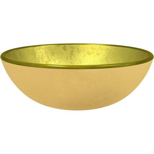 Maison Chic Umivalnik - Kopalna umivalnik - Lavabo kaljeno steklo 35x12 cm zlat, (21684593) Cene