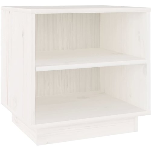 Maison Chic Nočna omarica - Nočna miza bela 40x34x40 cm trdna borovina, (21689030) Slike