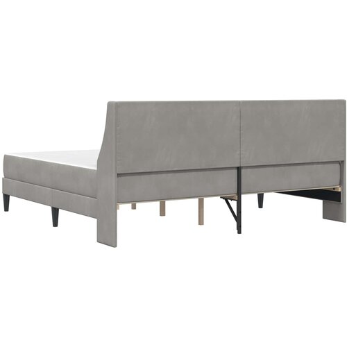  Okvir kreveta s madracem Svijetlo siva 200 x 200 cm Bar&amp;scaron;un Slike
