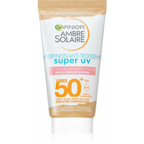 Garnier Ambre Solaire Sensitive Advanced mlijeko za sunčanje za lice SPF 50+ 50 ml