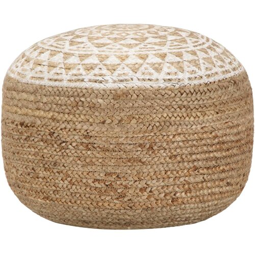 vidaXL Ručno rađeni tabure od jute 45 x 30 cm bijeli Cijene