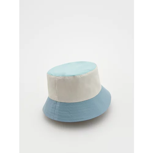 Reserved - Pamučni šešir bucket hat - bljedoplavo