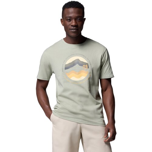 Columbia Majice s kratkimi rokavi Path Lake II Graphic Tee Zelena Cene