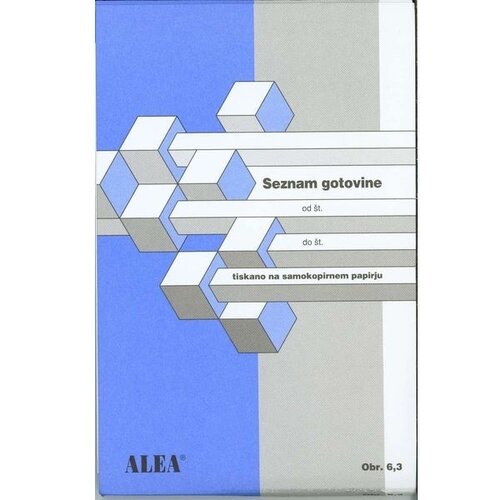  Obrazec 6,3 seznam denarja ALEA Cene