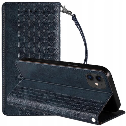 HURTEL MAGNET STRAP CASE ETUI OBUDOWA POKROWIEC FUTERAŁ DO IPHONE 12 NIEBIESKI, (21973742) Cene