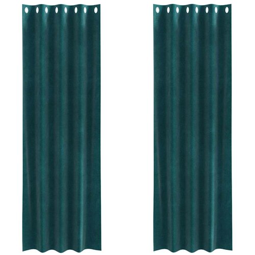  Zavjese za zamračivanje 2 pcs Tamnozelena 140 x 225 cm Bar&amp;scaron;un Slike