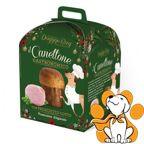 Doggye Bag Canettone Gastronomico Prosciutto Cotto 125 g, Poslastica Sa Pršutom Slike