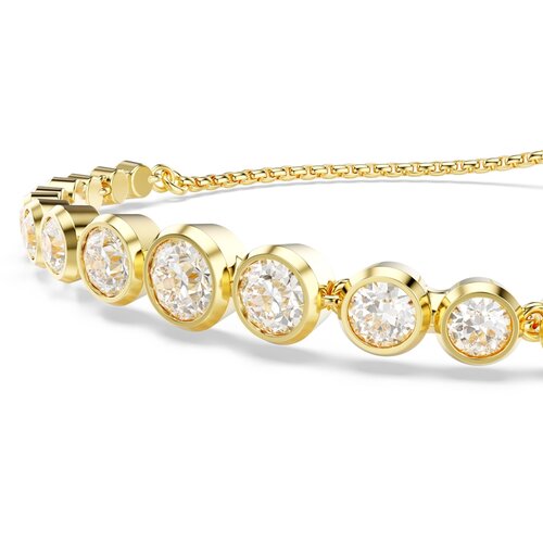 Swarovski Zapestnica zlata / transparentna Slike