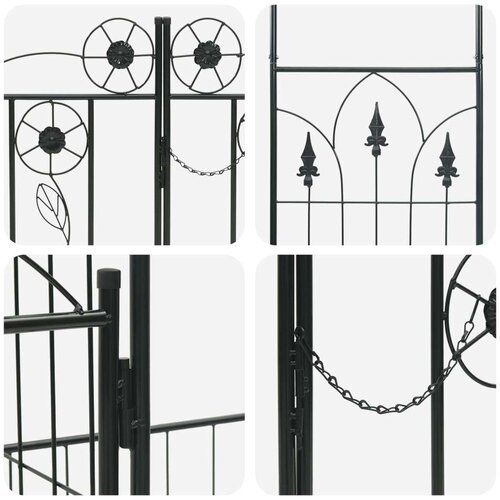  Vrtni Luk Jednobojno Crna 203 x 50 x 218 cm Slike