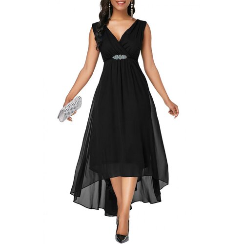 Fenzy Elegantna Midi Haljina Graciana, Crna Slike