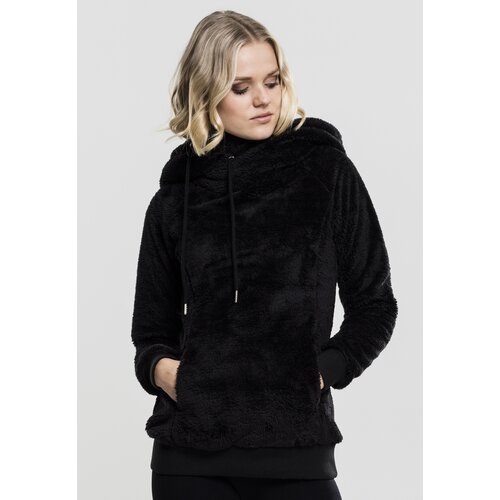 Urban Classics Women's Long Teddy Hoody Black Cijene