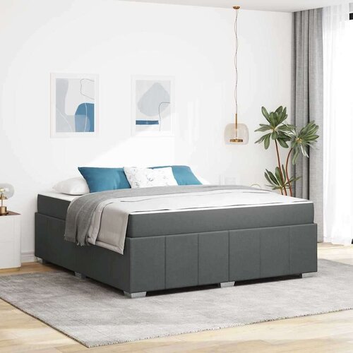 vidaXL Konstrukcija postelje Temno siva 180 x 200 cm blago Cene