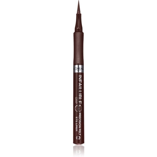 L´Oréal Paris Infaillible Grip 24H Precision Felt Eyeliner vodoodporna črtalo za oči fiksna konica črtala 1 ml Odtenek 02 brown Cene