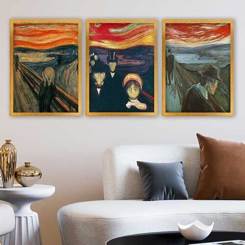 Wallity Set uramljenih slika 3AC_UN524494, 3 Dela Cene